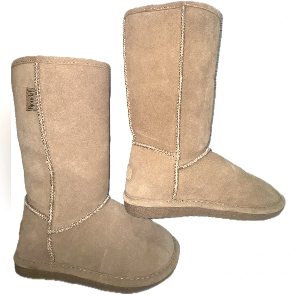 Bjorndal Zoe Brown Tall Classic Sheepskin lined Boots 6 M